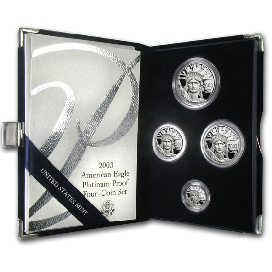 2003-W 4-Coin Proof Platinum American Eagle Set (w/Box & COA) 2003-W 4-Coin Proof Platinum American Eagle Set (w/Box & COA)